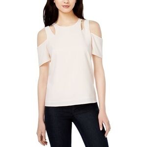New Women’s Bar III Cold Shoulder Cut-Out Blouse